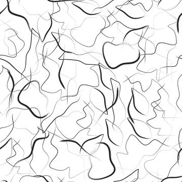 Seamless abstract pattern of chaotic watercolor shapes Stock Illustration