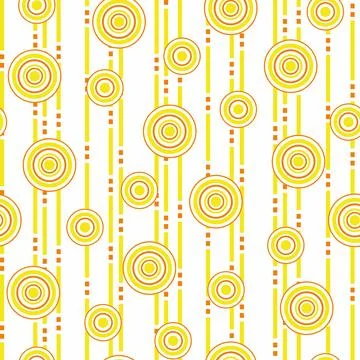Seamless abstract pattern with circles. Stock Illustration