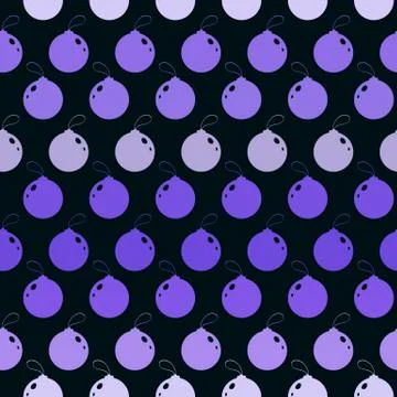 Seamless abstract pattern with color Christmas tree ball Stock Illustration