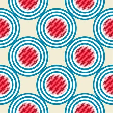 Seamless abstract pattern in constructivism soviet style. Stock Illustration