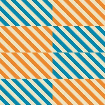 Seamless abstract pattern in constructivism soviet style. Stock Illustration