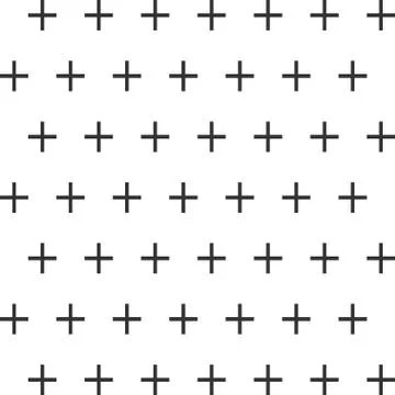 Seamless abstract pattern created from repetition of plus sign symbols. イラスト素材