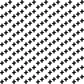 Seamless abstract pattern created from repetition of plus sign symbols. Stock Illustration