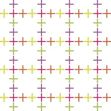 Seamless abstract pattern created from repetition of plus sign symbols. Stock Illustration