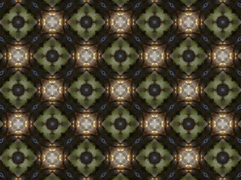 Seamless Abstract Pattern with Dark Glow and Diamond Shapes Stock Illustration