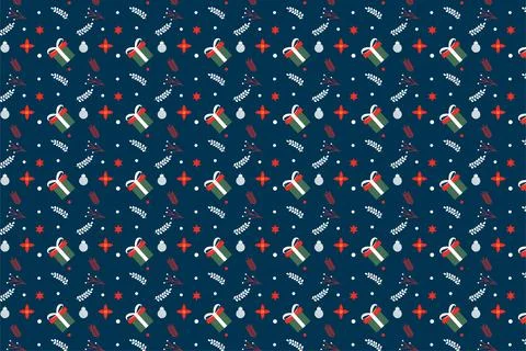 Seamless abstract pattern decoration for Christmas event. Xmas minimal patter Illustrazione stock