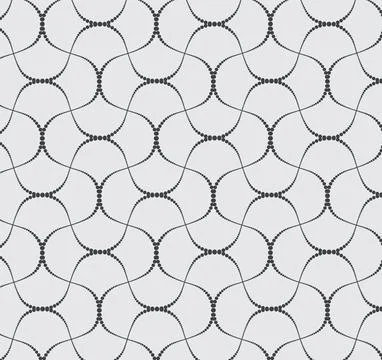 Seamless abstract pattern with delicate dotted wavy lines grey Stock Illustration