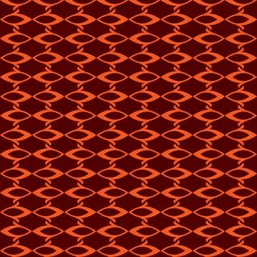 Seamless abstract  pattern design in maroon and orange design. Stock Illustration