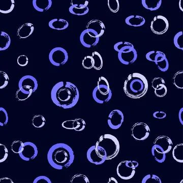 Seamless abstract pattern of ellipses Stock Illustration