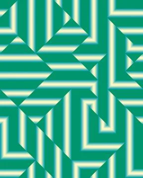 Seamless abstract pattern emerald gradient stripes 스톡 일러스트