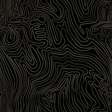 Seamless abstract pattern with fine line art. Stock Illustration