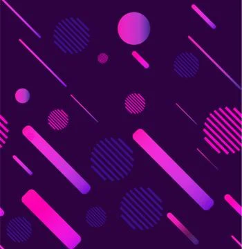 Seamless abstract pattern of geometric elements with gradient Stock Illustration