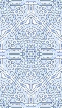 Seamless abstract pattern. Hand drawn texture, Christmas background, snowflak Stock Illustration