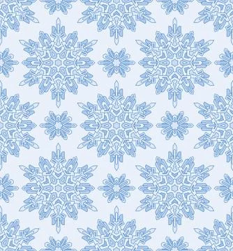Seamless abstract pattern. Hand drawn texture, Christmas background, snowflak イラスト素材