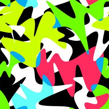 Seamless abstract pattern with hand drawn wavy shapes for prints, textures, text Stock Illustration