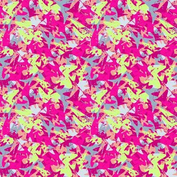 Seamless abstract pattern with hand drawn curved elements for prints, textures,  Stock Illustration