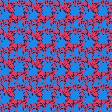 Seamless abstract pattern with hand drawn curved elements for prints, textures,  イラスト素材