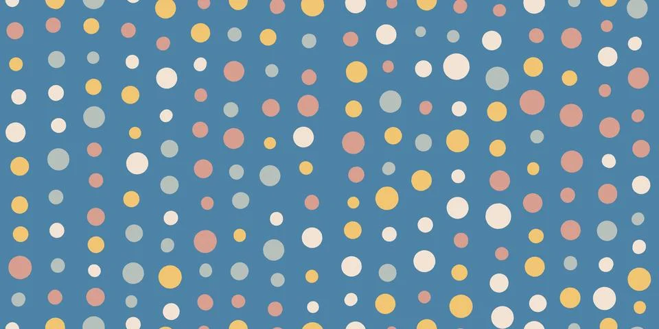 Seamless abstract pattern with hand-drawn circles.Background for design texil Stock Illustration