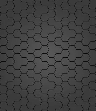 Seamless Abstract Pattern With Hexagonal Shapes 스톡 일러스트