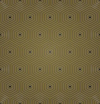 Seamless Abstract Pattern With Hexagonal Shapes 스톡 일러스트