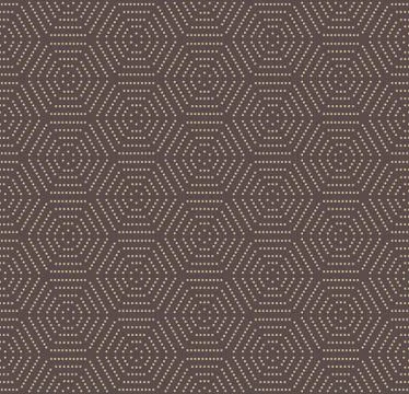 Seamless Abstract Pattern With Hexagons Stock Illustration