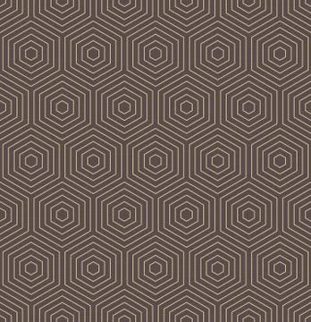 Seamless Abstract Pattern With Hexagons Stock Illustration