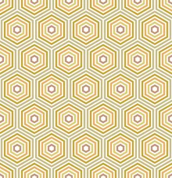 Seamless Abstract Pattern With Hexagons Stock Illustration