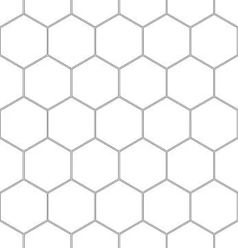 Seamless Abstract Pattern With Hexagons Illustrazione stock