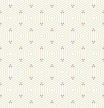 Seamless Abstract Pattern With Hexagons Stock Illustration