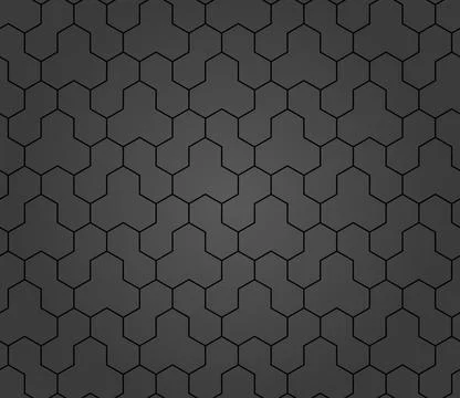 Seamless Abstract Pattern With Hexagons Stock Illustration