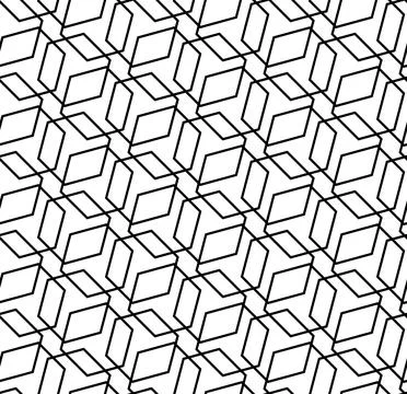 Seamless Abstract Pattern With Hexagons Stock Illustration
