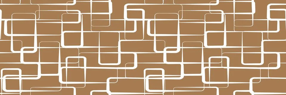 Seamless abstract pattern of intersecting contour shapes imitating rectangles Stock Illustration