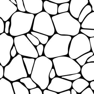 Seamless abstract pattern of irregular organic shape Stock Illustration