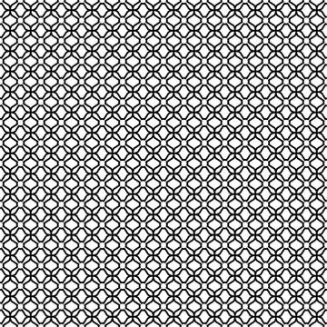 Seamless abstract pattern in linear monochrome background. ornamental texture. Stock Illustration