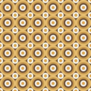 Seamless abstract pattern made by circles in shades of brown Stock Illustration