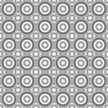 Seamless abstract pattern made by grey circles Stock Illustration