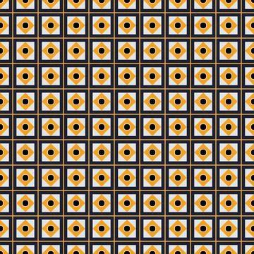 Seamless abstract pattern made from squares. Pattern in moroccan style Illustrazione stock