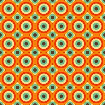 Seamless abstract pattern made in vintage retro style Stock Illustration