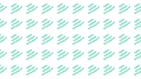 Seamless abstract pattern with mint green wavy lines on a white background .. Ilustración de archivo