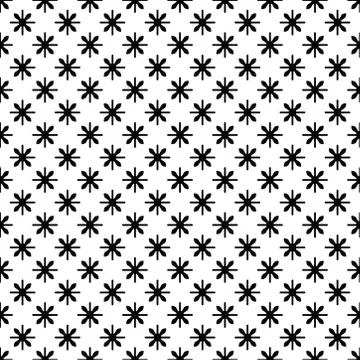 Seamless abstract pattern in monochrome background. ornamental texture. Stock Illustration