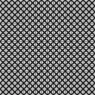 Seamless abstract pattern in monochrome background. ornamental texture. Stock Illustration