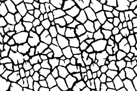 Seamless Abstract Pattern. Monochrome Vector. Black and White Stock Illustration