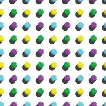 Seamless abstract pattern with multicolor 3D ball Stock Illustration