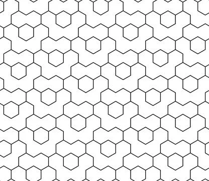 Seamless Abstract Pattern With Octagonal Shapes Stock Illustration
