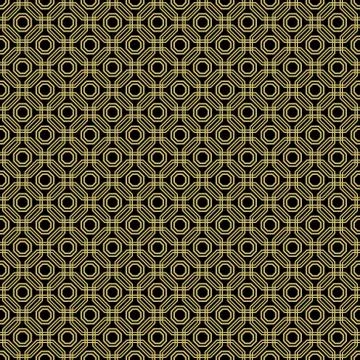 Seamless Abstract Pattern With Octagons Stock Illustration