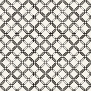 Seamless Abstract Pattern With Octagons Stock Illustration