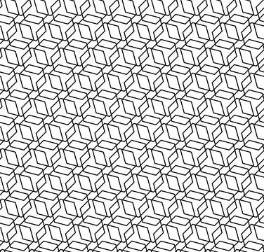 Seamless Abstract Pattern With Octagons Stock Illustration