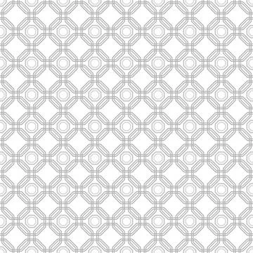 Seamless Abstract Pattern With Octagons Stock Illustration