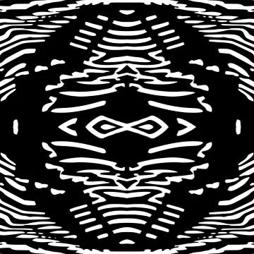 Seamless abstract pattern or background. Black and white Stock Illustration