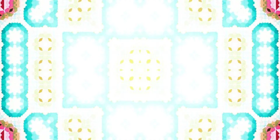 Seamless abstract pattern. Panoramic abstract texture. Kaleidoscope Panoram.. Stock Photos